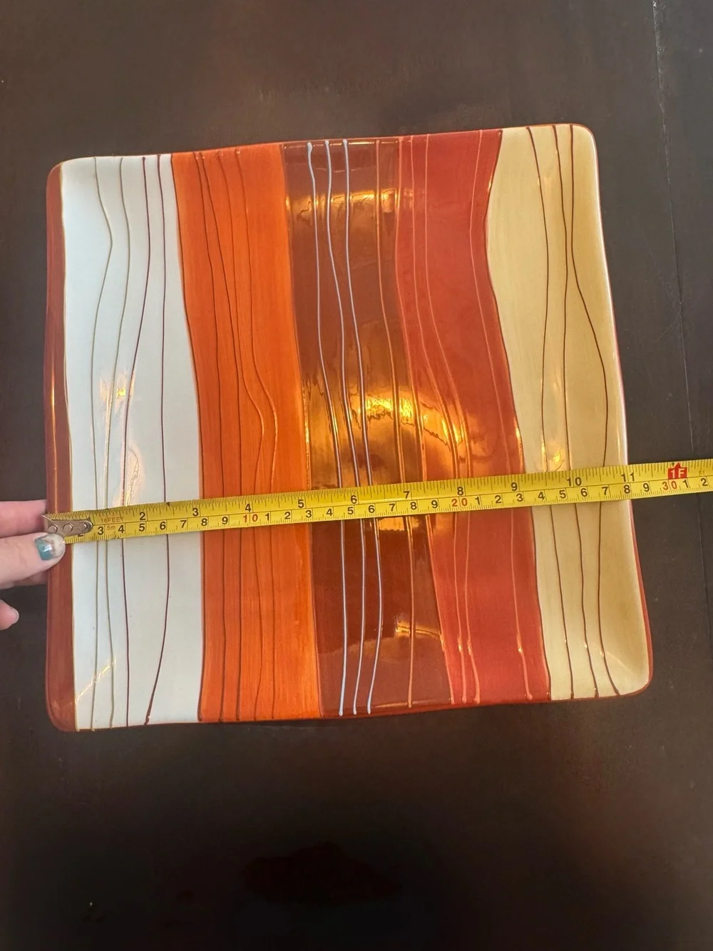 Pier 1 CANYON STRIPE PLATE
